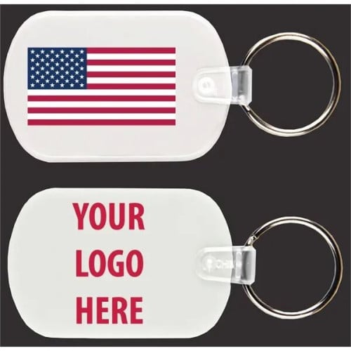 PVC Key Holder with American Flag