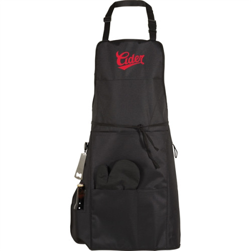 BBQ Apron with Grilling Mitt and Bottle Opener