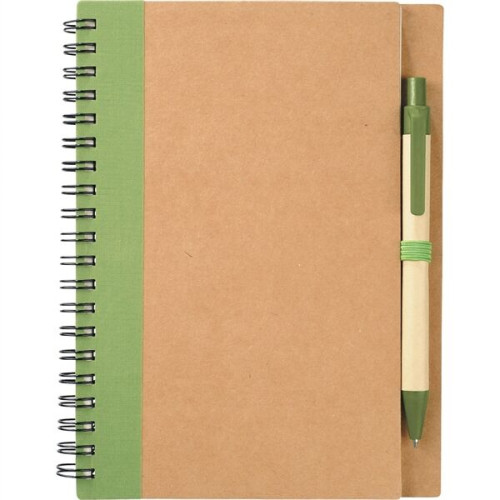 5" x 7" Eco Spiral Notebook with Pen