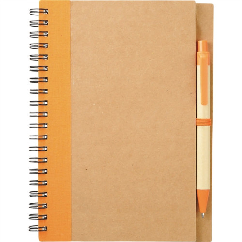 5" x 7" Eco Spiral Notebook with Pen