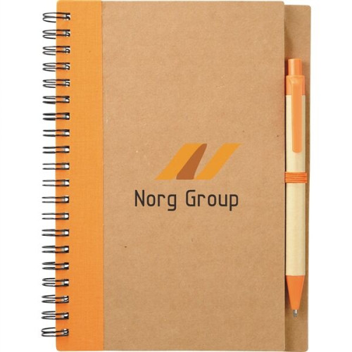 5" x 7" Eco Spiral Notebook with Pen