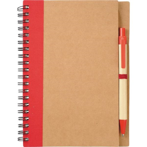 5" x 7" Eco Spiral Notebook with Pen