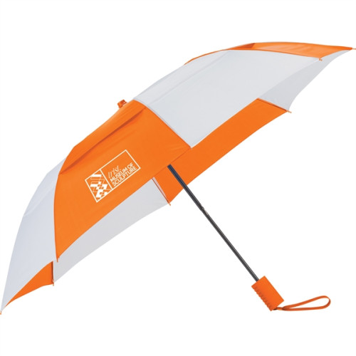 42" Auto Open Vented Folding Umbrella