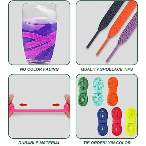 45" Premium Tubular Polyester Shoelaces