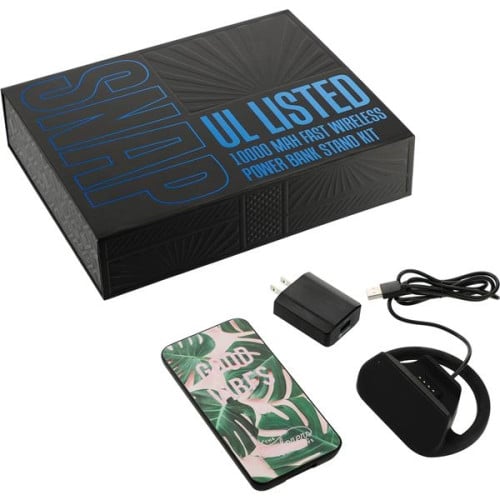 Snap UL Listed Fast Wireless Power Bank Stand Kit