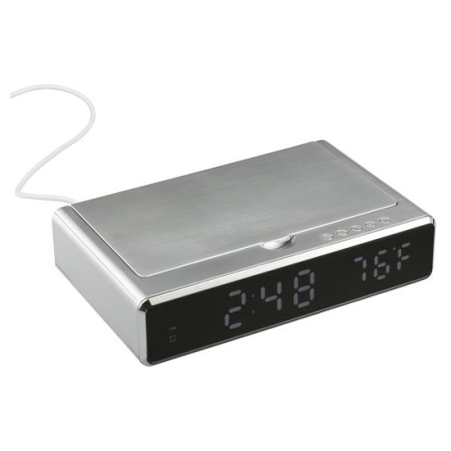 UV Sanitizer Desk Clock with Wireless Charging