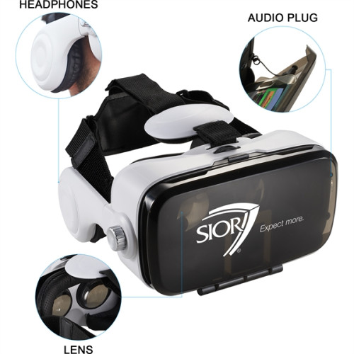 Virtual Reality Headset with Headphones