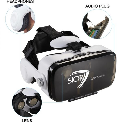 Virtual Reality Headset with Headphones