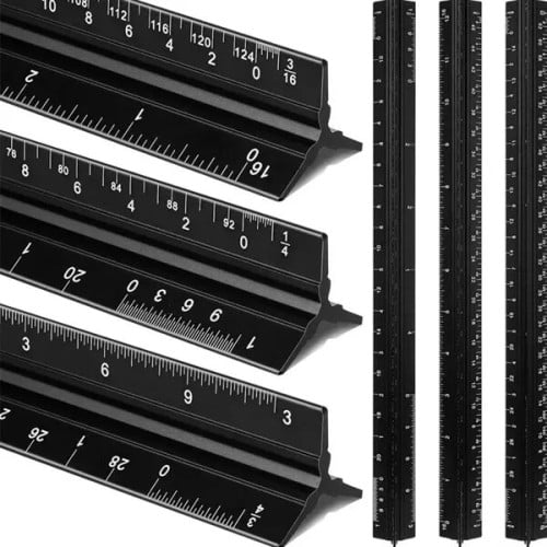 12" Architectural Construction Ruler