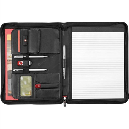 Wenger® Executive Leather Zippered Padfolio