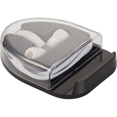 All-n-One Wired Earbuds with Phone Stand