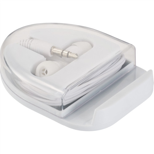 All-n-One Wired Earbuds with Phone Stand