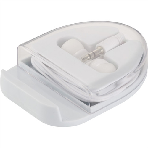 All-n-One Wired Earbuds with Phone Stand