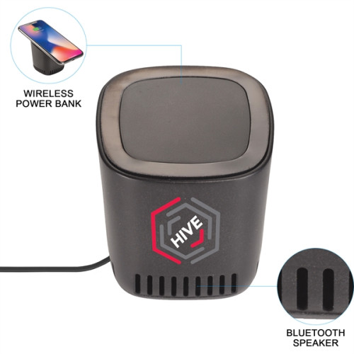 Jack Bluetooth Speaker and Wireless Charging Pad