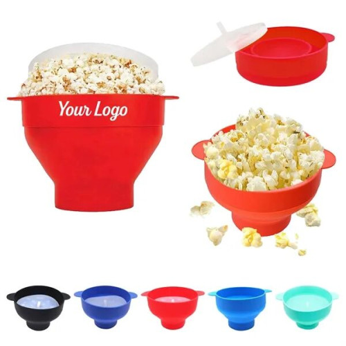 Microwave Safe Collapsible Silicone Popcorn Bowl