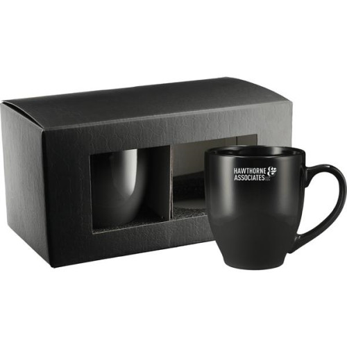 Bistro Ceramic Mug 2 in 1 Gift Set