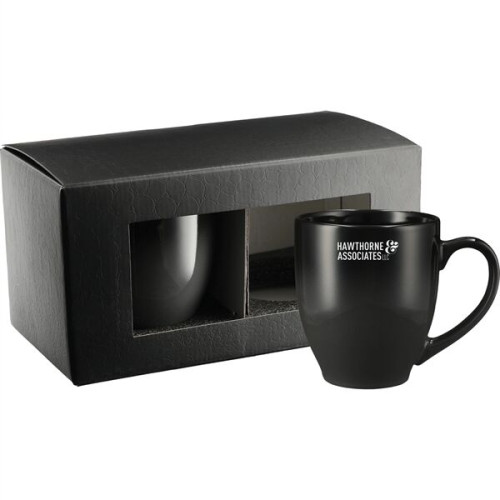 Bistro Ceramic Mug 2 in 1 Gift Set