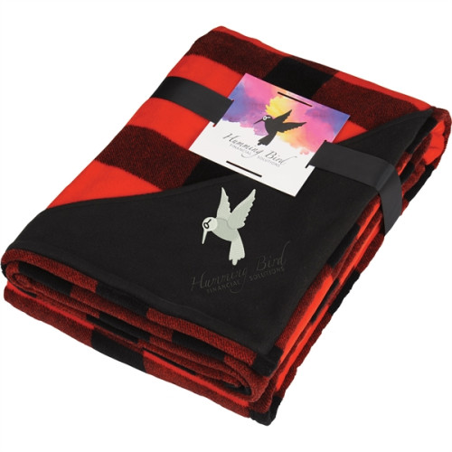 Buffalo Plaid Ultra Plush Throw w/Full Color Card