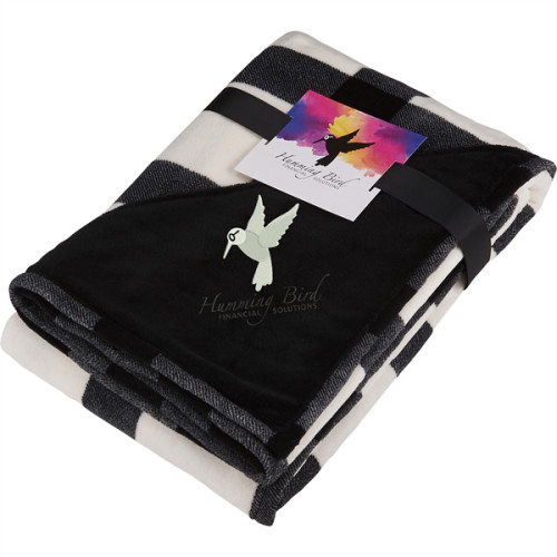 Buffalo Plaid Ultra Plush Throw w/Full Color Card