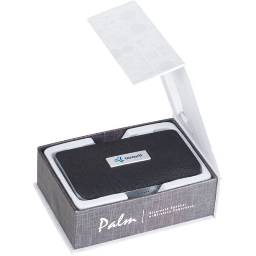 Palm Bluetooth Speaker w/Wireless Power Bank