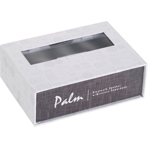 Palm Bluetooth Speaker w/Wireless Power Bank