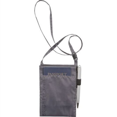 BRIGHTtravels RFID Passport Wallet with Lanyard