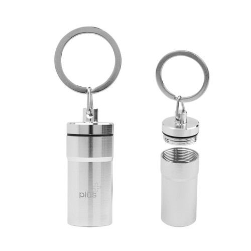 Aluminum Pill Holder Keychain