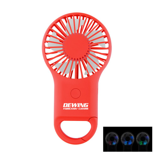 Rechargeable Handheld Fan with Carabiner 2.0