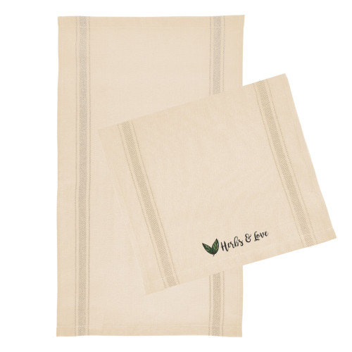 Cotton Stripe Tea Towel