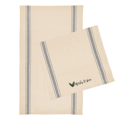 Cotton Stripe Tea Towel