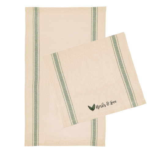 Cotton Stripe Tea Towel
