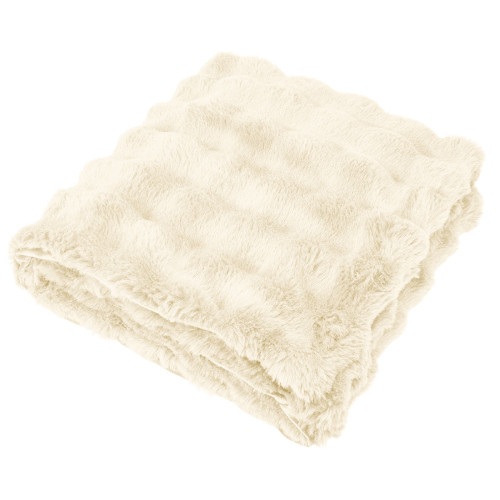 Faux Fur rPET Bubble Blanket