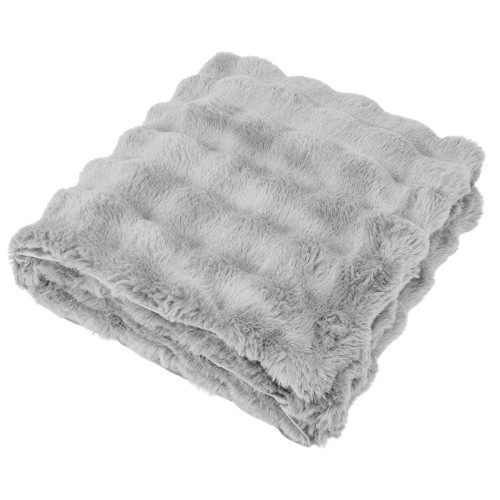 Faux Fur rPET Bubble Blanket