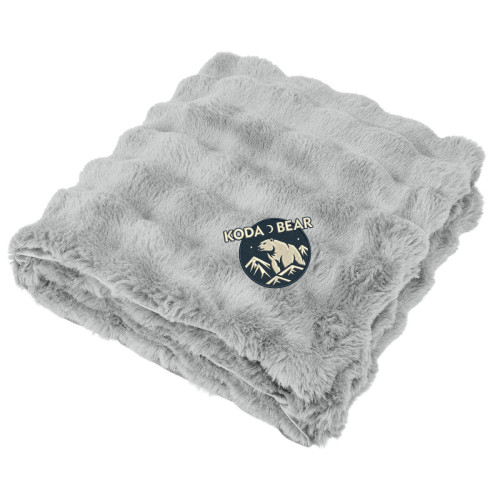Faux Fur rPET Bubble Blanket