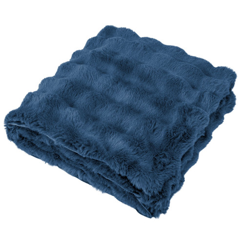 Faux Fur rPET Bubble Blanket