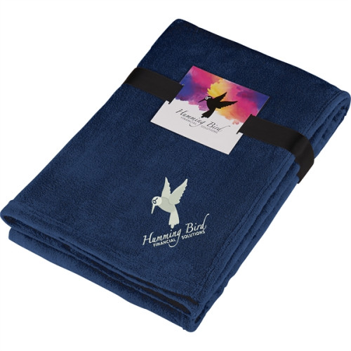 Micro Coral Plush Blanket with Full Color Card