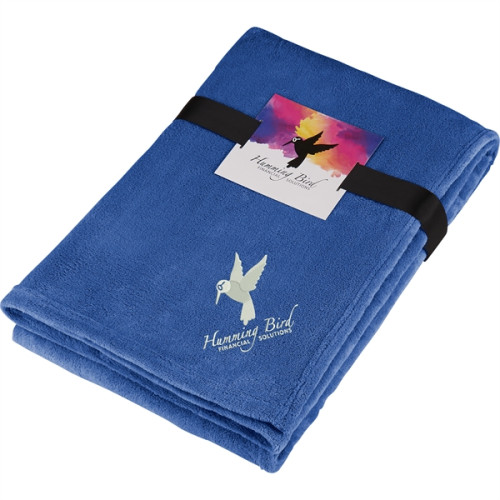 Micro Coral Plush Blanket with Full Color Card