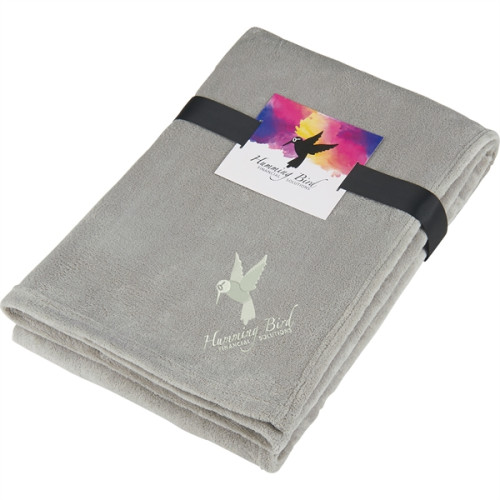 Micro Coral Plush Blanket with Full Color Card