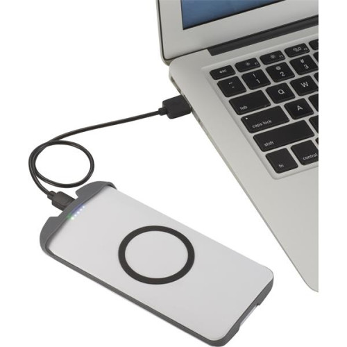 Swift 6000 mAh Wireless Power Bank w/2-in-1 Cable