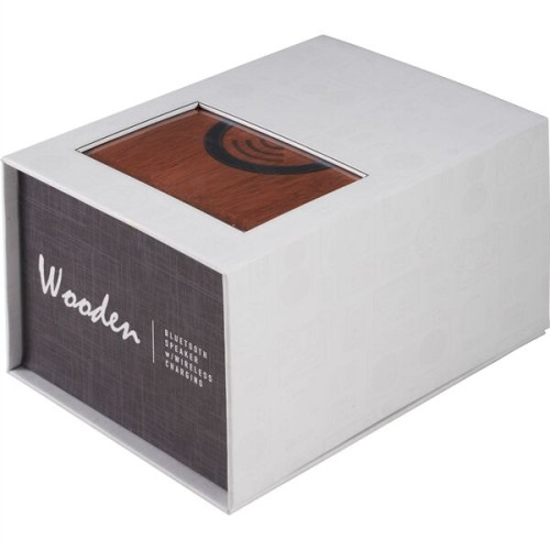 Wood Bluetooth Speaker with Wireless Charging Pad