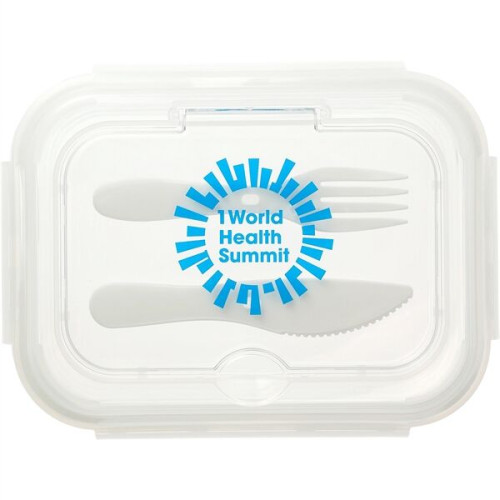 1000ML Glass Food Storage with Utensils