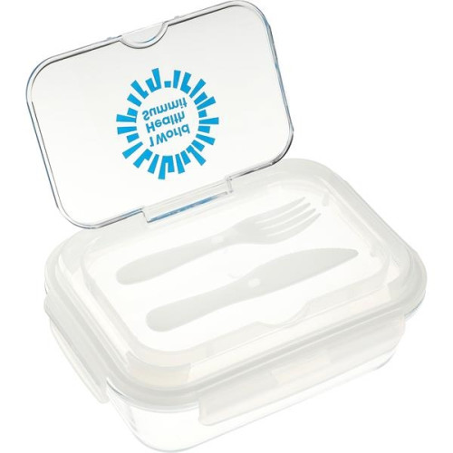 1000ML Glass Food Storage with Utensils