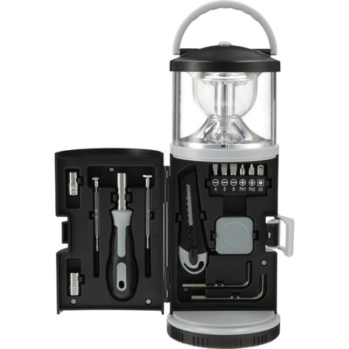 15 piece Tool Kit with Multi Function Lantern