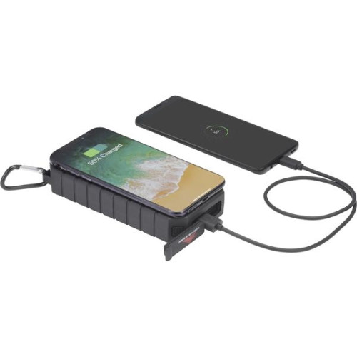 High Sierra® IPX 5 Solar Fast Wireless Power Bank
