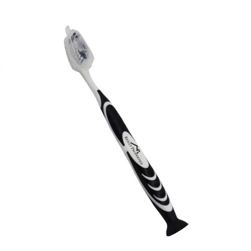 Stand Up Suction Toothbrush With Tongue  Scraper