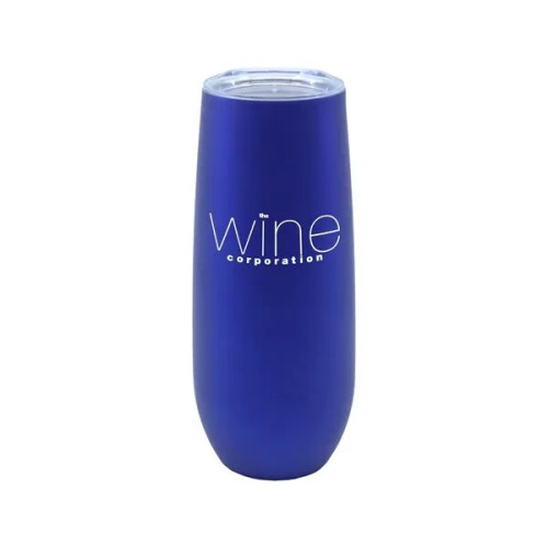 14 oz. Stainless Steel Champagne Flute w/ Rubberized Finish