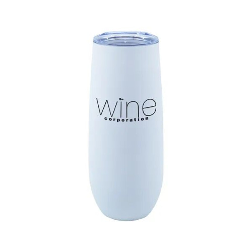 14 oz. Stainless Steel Champagne Flute w/ Rubberized Finish