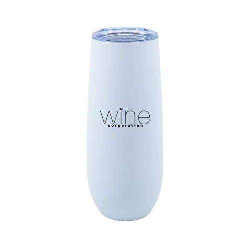 14 oz. Stainless Steel Champagne Flute w/ Rubberized Finish