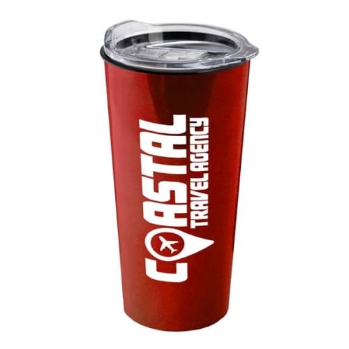 18 oz. Metallic Explorer Tumbler with Clear Slide lid