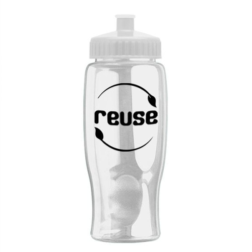 Poly-Pure 27 oz Transparent Bottles